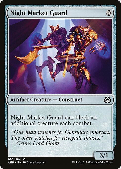 Aether Revolt - 166 - Night Market Guard - Common