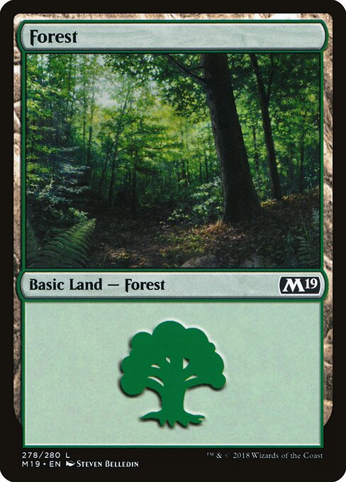 Core Set 2019 - 278 - Forest - Common