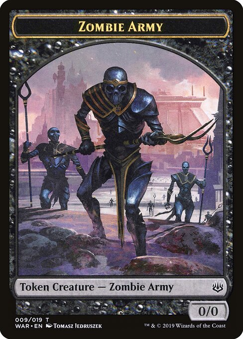 War of the Spark Tokens - 9 - Zombie Army - Common