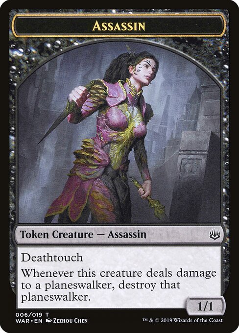 War of the Spark Tokens - 6 - Assassin - Common