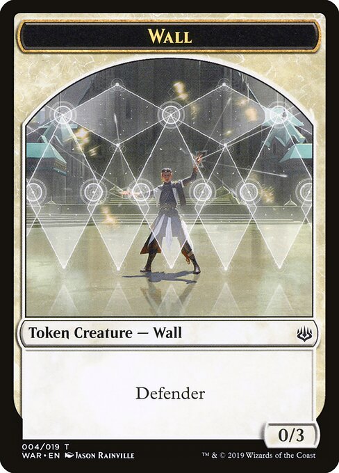 War of the Spark Tokens - 4 - Wall - Common