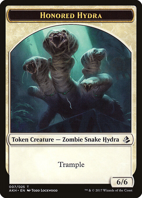 Amonkhet Tokens - 7 - Honored Hydra - Common