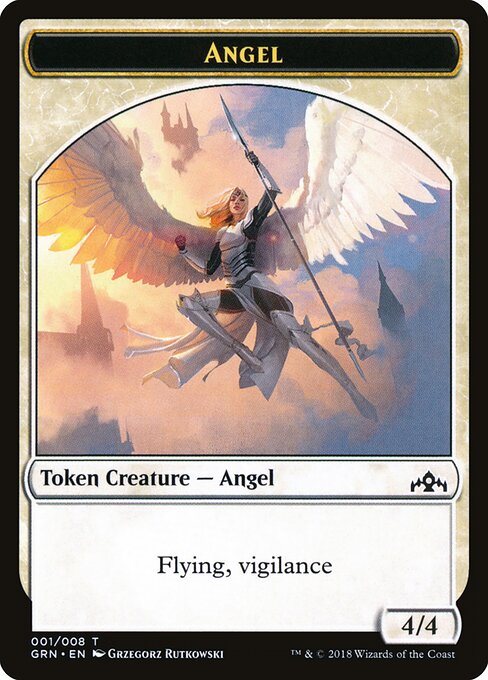 Guilds of Ravnica Tokens - 1 - Angel - Common
