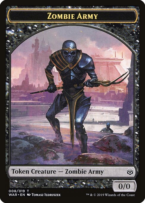 War of the Spark Tokens - 8 - Zombie Army - Common