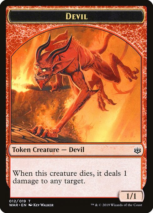 War of the Spark Tokens - 12 - Devil - Common