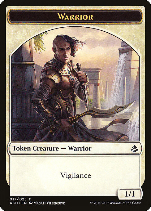 Amonkhet Tokens - 17 - Warrior - Common