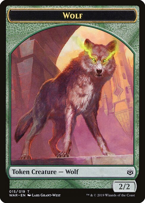 War of the Spark Tokens - 15 - Wolf - Common