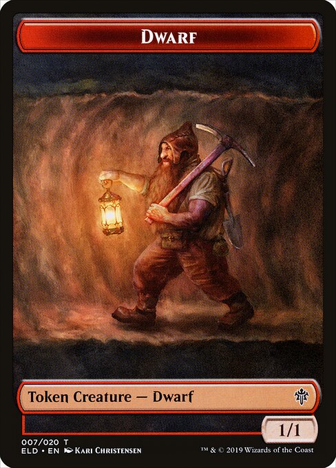 Throne of Eldraine Tokens - 7 - Dwarf - Common