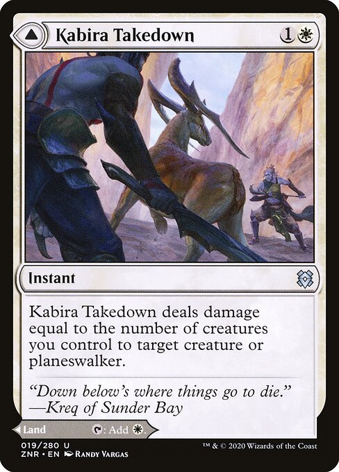 Zendikar Rising - 19 - Kabira Takedown // Kabira Plateau - Uncommon