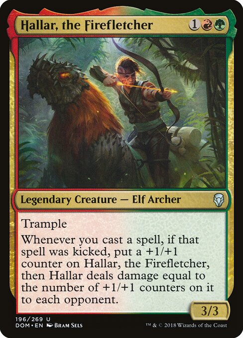 Dominaria - 196 - Hallar, the Firefletcher - Uncommon