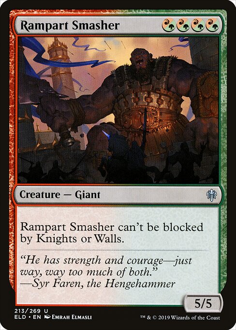 Throne of Eldraine - 213 - Rampart Smasher - Uncommon