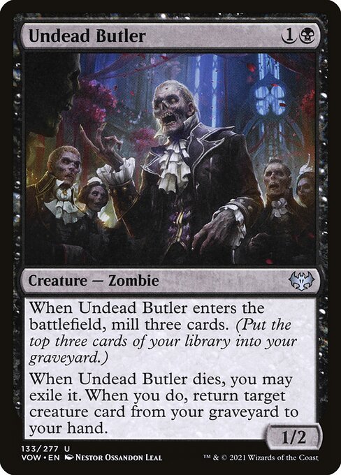 Innistrad: Crimson Vow - 133 - Undead Butler - Uncommon