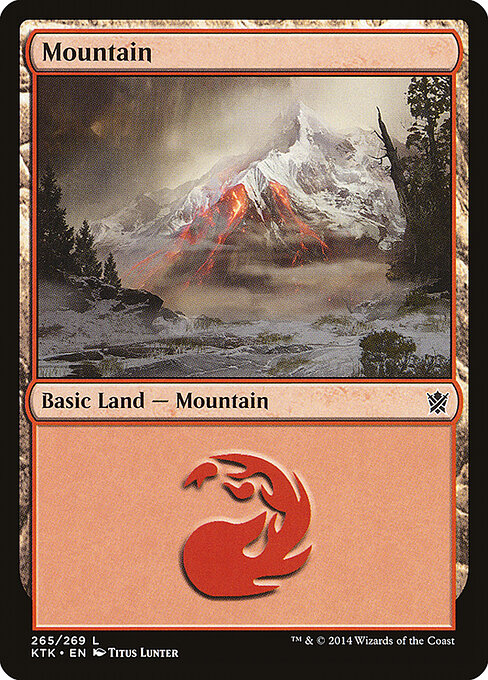 Khans of Tarkir - 265 - Mountain - Common