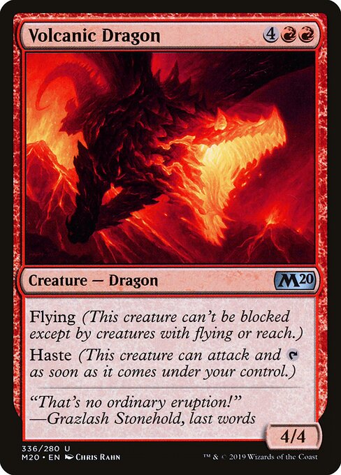 Core Set 2020 - 336 - Volcanic Dragon - Uncommon