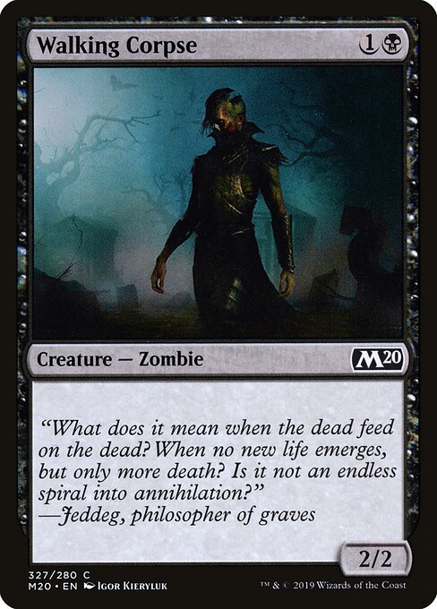 Core Set 2020 - 327 - Walking Corpse - Common