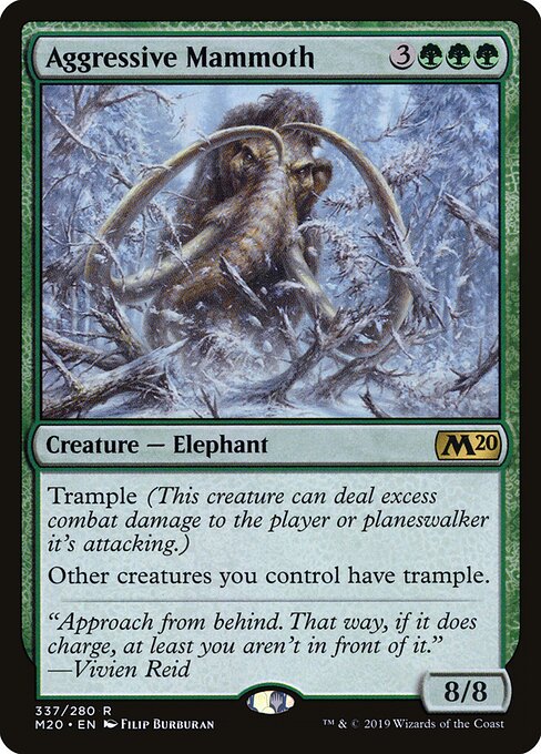 Core Set 2020 - 337 - Aggressive Mammoth - Rare