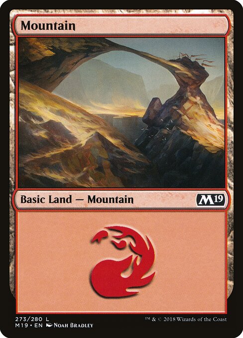 Core Set 2019 - 273 - Mountain - Common