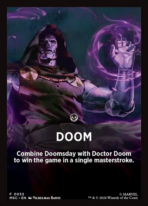 Marvel Super Heroes Jumpstart Front Cards - 32 - DOOM - Common