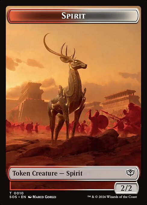 Secrets of Strixhaven Tokens - 10 - Spirit - Common