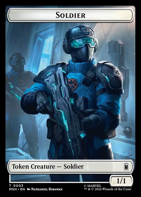 Marvel Super Heroes Tokens - 3 - Soldier - Common