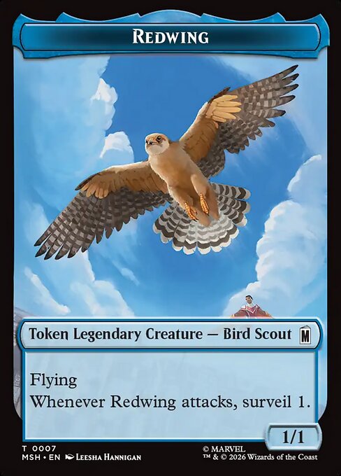 Marvel Super Heroes Tokens - 7 - Redwing - Common