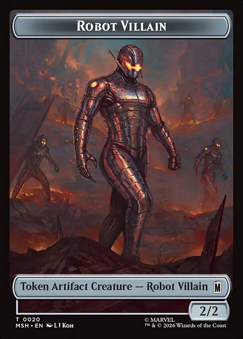 Marvel Super Heroes Tokens - 20 - Robot Villain - Common