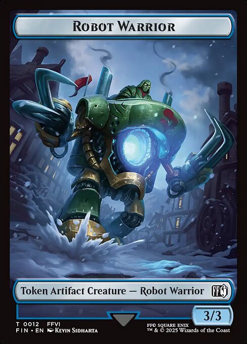 Final Fantasy Tokens - 12 - Robot Warrior - Common