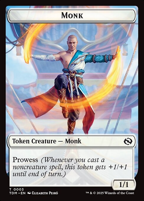 Tarkir: Dragonstorm Tokens - 3 - Monk - Common