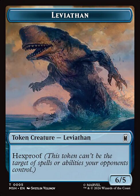 Marvel Super Heroes Tokens - 5 - Leviathan - Common