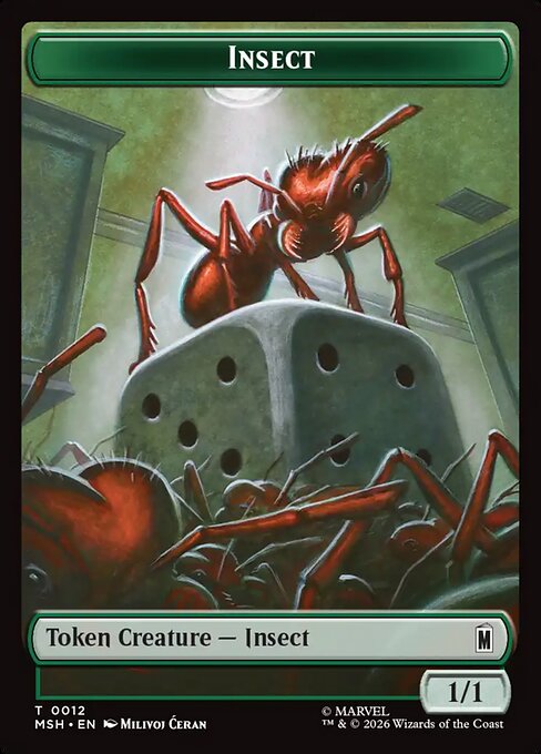 Marvel Super Heroes Tokens - 12 - Insect - Common
