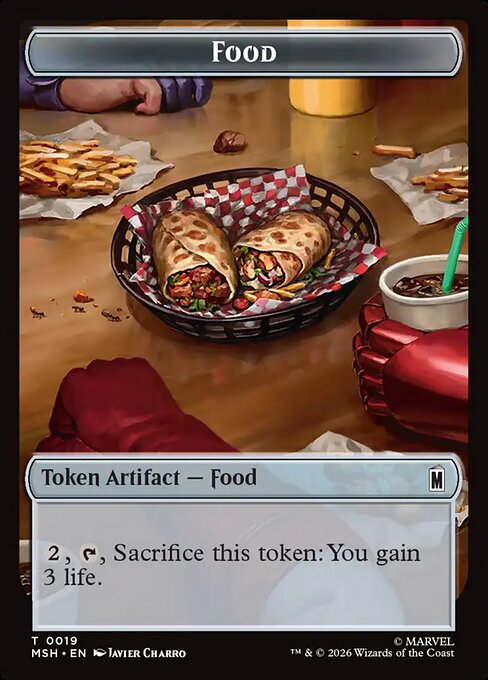 Marvel Super Heroes Tokens - 19 - Food - Common