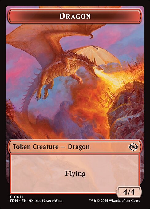 Tarkir: Dragonstorm Tokens - 11 - Dragon - Common