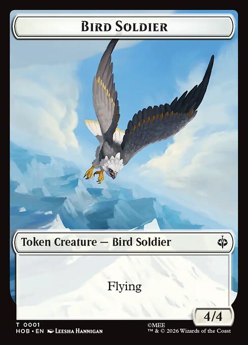 The Hobbit Tokens - 1 - Bird Soldier - Common
