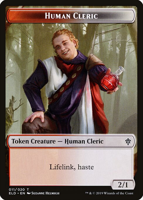 Throne of Eldraine Tokens - 11 - Human Cleric - Common
