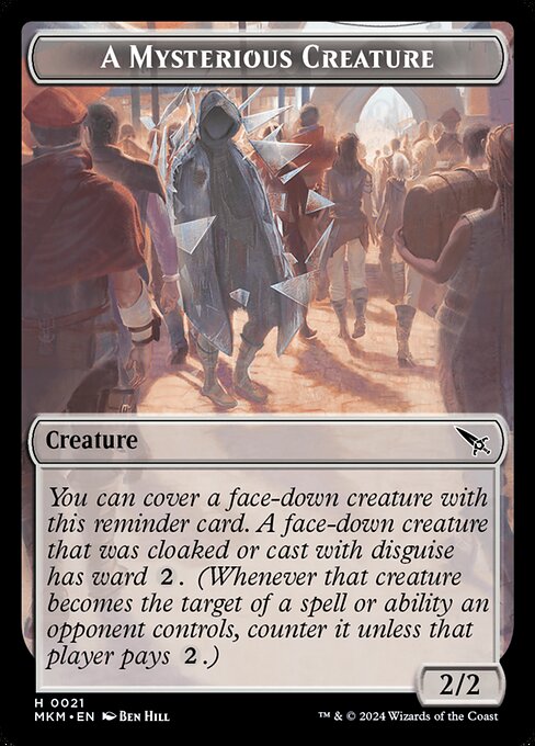 Murders at Karlov Manor Tokens - 21 - A Mysterious Creature - Common