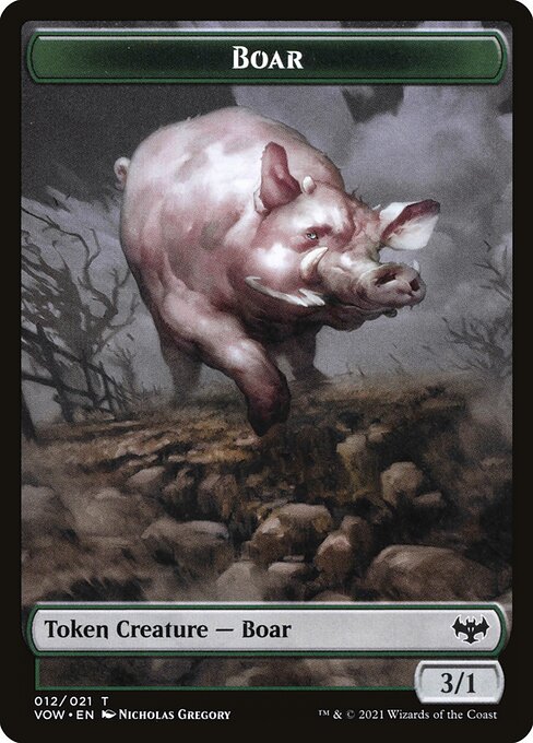 Innistrad: Crimson Vow Tokens - 12 - Boar - Common