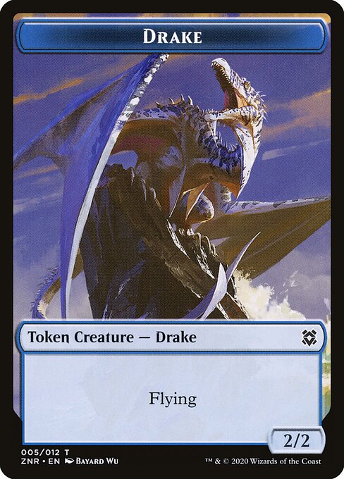 Zendikar Rising Tokens - 5 - Drake - Common