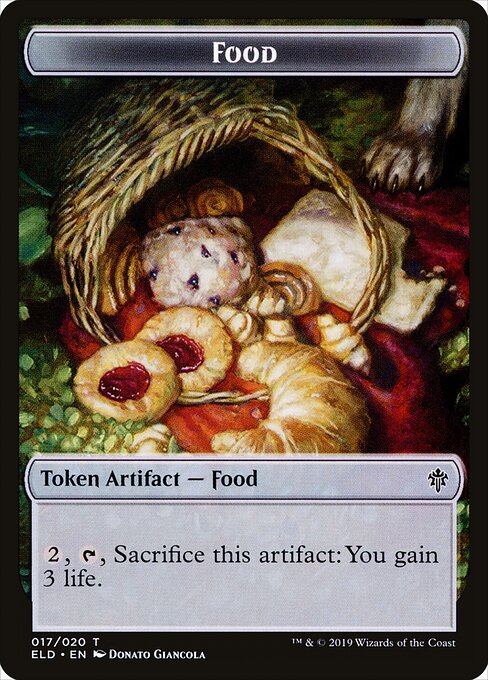 Throne of Eldraine Tokens - 17 - Food - Common