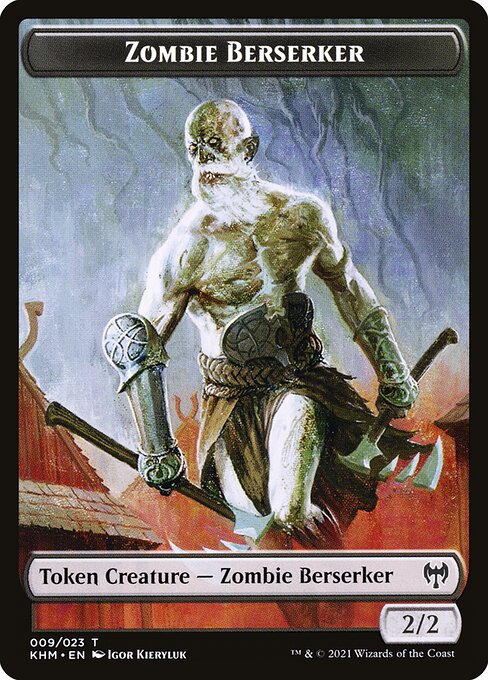 Kaldheim Tokens - 9 - Zombie Berserker - Common