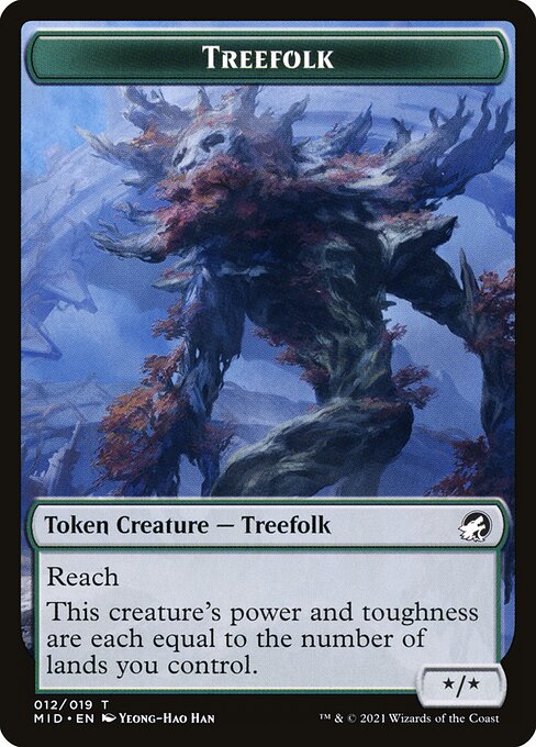 Innistrad: Midnight Hunt Tokens - 12 - Treefolk - Common