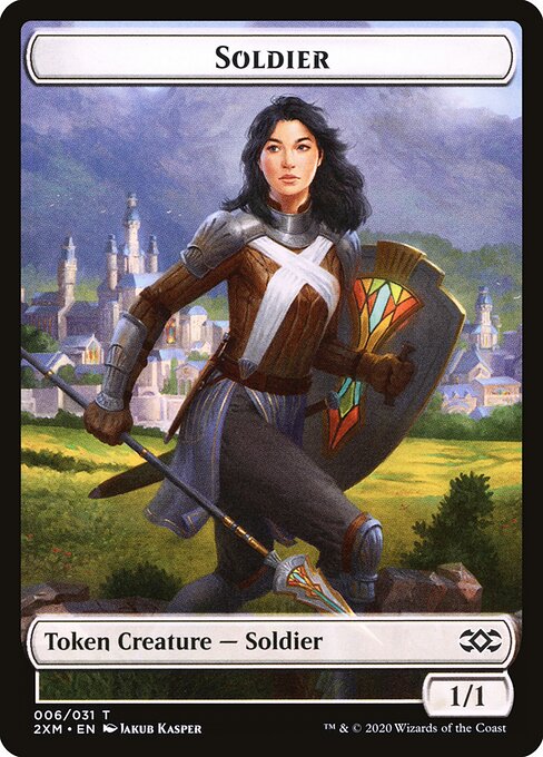 Double Masters Tokens - 6 - Soldier - Common