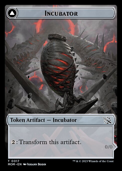 March of the Machine Tokens - 17 - Incubator // Phyrexian - Common
