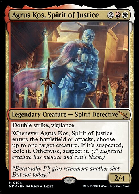 Murders at Karlov Manor - 184 - Agrus Kos, Spirit of Justice - Mythic