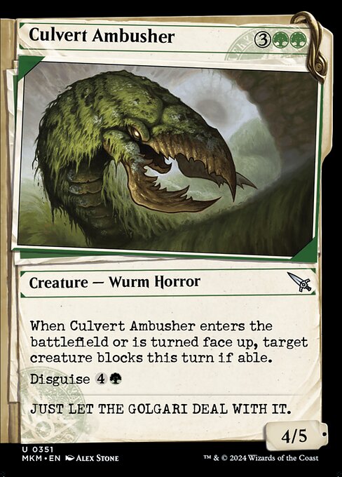 Murders at Karlov Manor - 351 - Culvert Ambusher - Uncommon