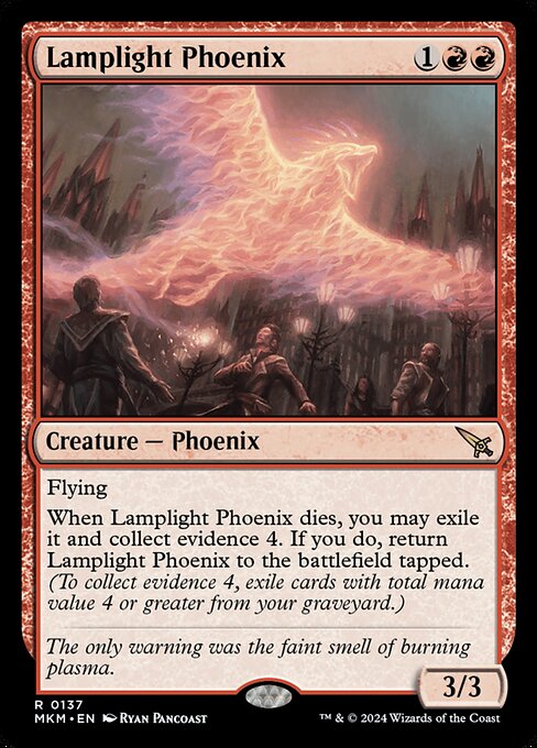 Murders at Karlov Manor - 137 - Lamplight Phoenix - Rare