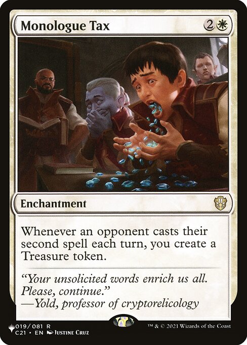 The List - C21-19 - Monologue Tax - Rare