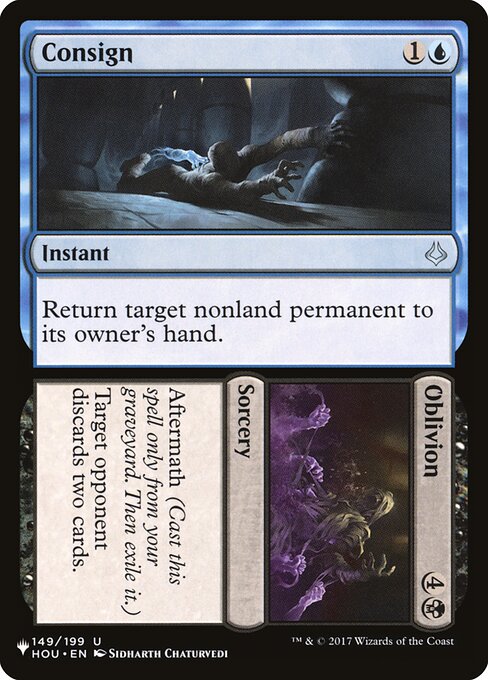 The List - HOU-149 - Consign // Oblivion - Uncommon