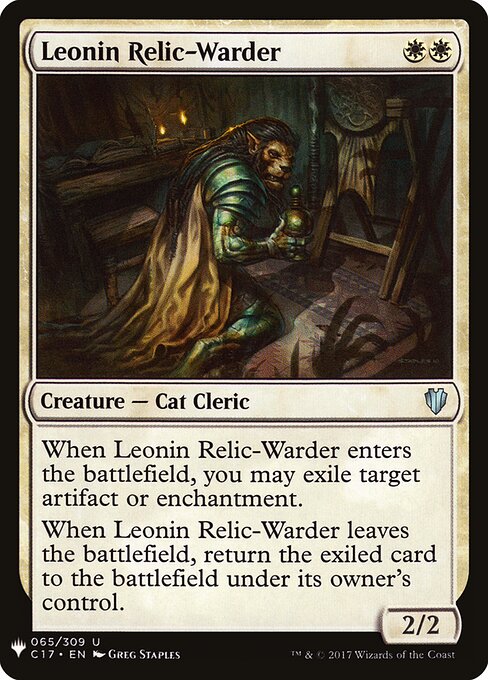 The List - C17-65 - Leonin Relic-Warder - Uncommon