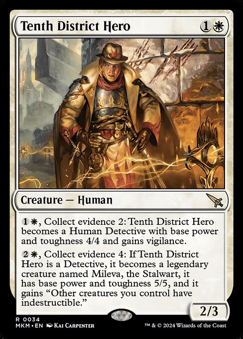 Murders at Karlov Manor - 34 - Tenth District Hero - Rare - Foil