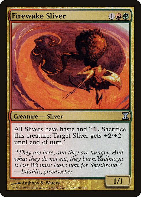 Time Spiral - 238 - Firewake Sliver - Uncommon - Foil